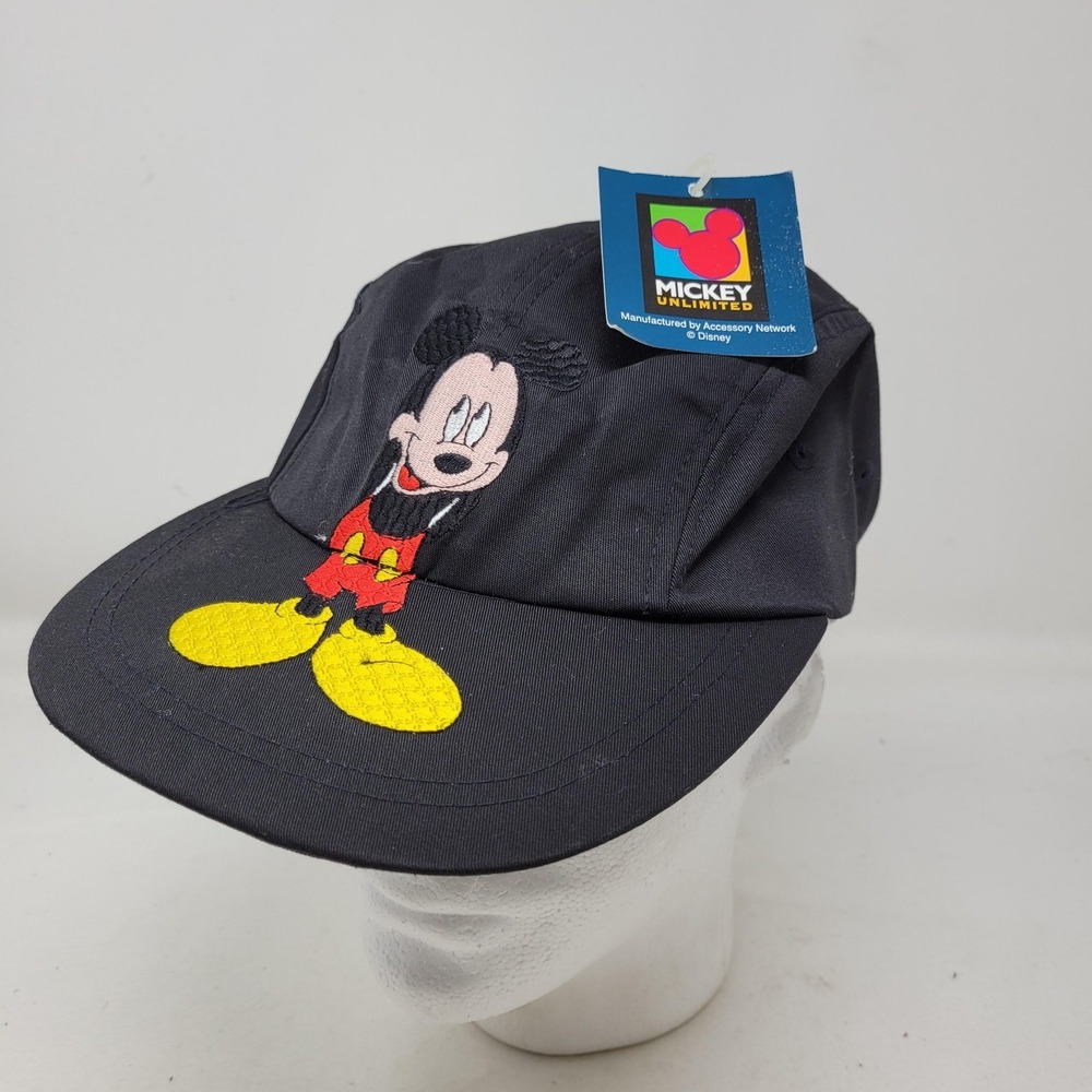 Vintage Mickey Unlimited Hat‎ Cap Snap Back Disney Mouse Mens One Size Deadstock